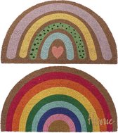 Deurmat DKD Home Decor Multicolour Vezel (2 pcs) (90 x 50 x 1.5 cm)