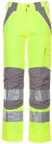 Planam Plaline H-vis werkbroek (5610) - Fluor geel | Grijs - 50