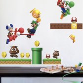 Muursticker Super Mario - Decoratie Kinderkamer Muursticker