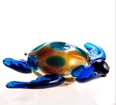 AL - Schildpad - Glas - Blauw