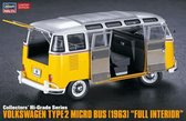 1:24 Hasegawa 51048 Volkswagen T2 - 1963 with Full Interior- Collectors Hi Grade Serie Plastic Modelbouwpakket