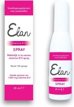 Elan Vitamine B12 spray - 25 ml - extra hoog (optimaal) gedoseerd - bosbessensmaak (1.000 mg vitamine B12)