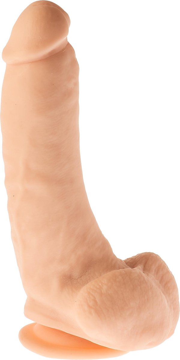 Goedkoopste Champs - Fatty Realistiche Dildo met zuignap - 23 cm - Ook voor anaal gebruik - Beige