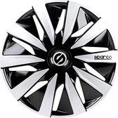 Hubkap Sparco Lazio Zwart Ziverachtig 15" (4 uds)