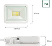 Spectrum - LED schijnwerper Wit - 20W IP65 - 3000K - warm wit licht - 3 jaar garantie