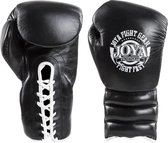 Joya Italië - Fight Fast Kickbokshandschoenen - Zwart Wit - Met Veter - 16 oz.