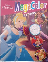 Disney's  "Assepoester" Kleurboek +/- 120 kleurplaten + Stickers