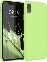 kwmobile telefoonhoesje voor Apple iPhone XR - Hoesje met siliconen coating - Smartphone case in groene tomaat