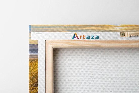 Artaza - Peinture sur toile - Plage et dunes au coucher du soleil - 120 x 80 - Groot - Photo sur toile - Impression sur toile