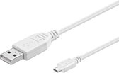 Kabel Micro USB 2.0 Wit (5 m) (Gerececonditioneerd A+)