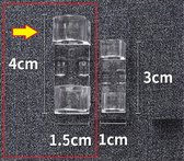 Zelfklevende Kabelclips - Sterkere Lijm – Kabelklemmen – Kabelklemmetjes - Kabel Organizer - Kabelbinder - Transparant - 4x1.5cm - 16Stuks