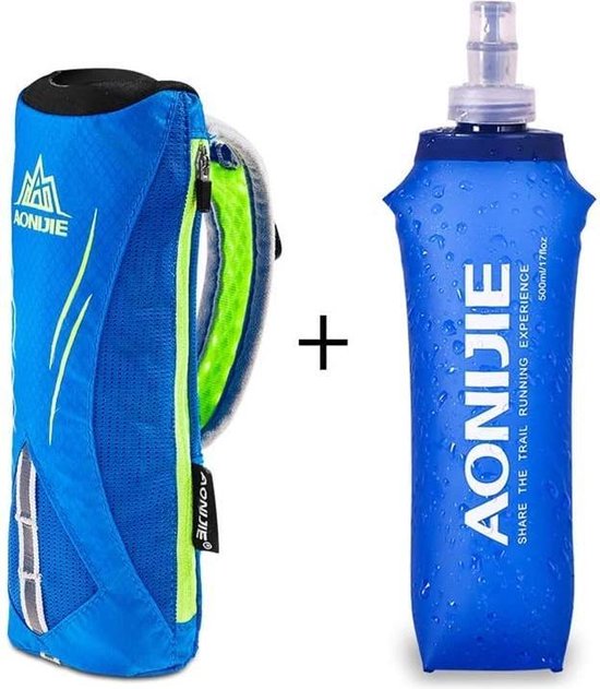 Geplooid Refrein krant AONIJIE Quick Grip Handheld Waterfles voor Hardlopen - Handriem  Hydratatiepakket -500... | bol.com