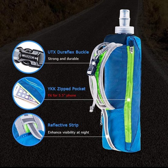Grijze Ultralichte Fietstas met Drinkzak – 500 ml Fles of 1,5 L Grijze Ultralichte Fietstas met Drinkzak – 500 ml Fles of 1,5 L