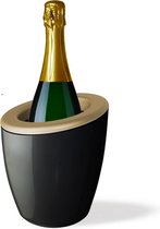 DEMI Mix - Design Champagnekoeler / Wijnkoeler - Italian Design - Zonder ijs, met Ice Packs - Zwart / Goud