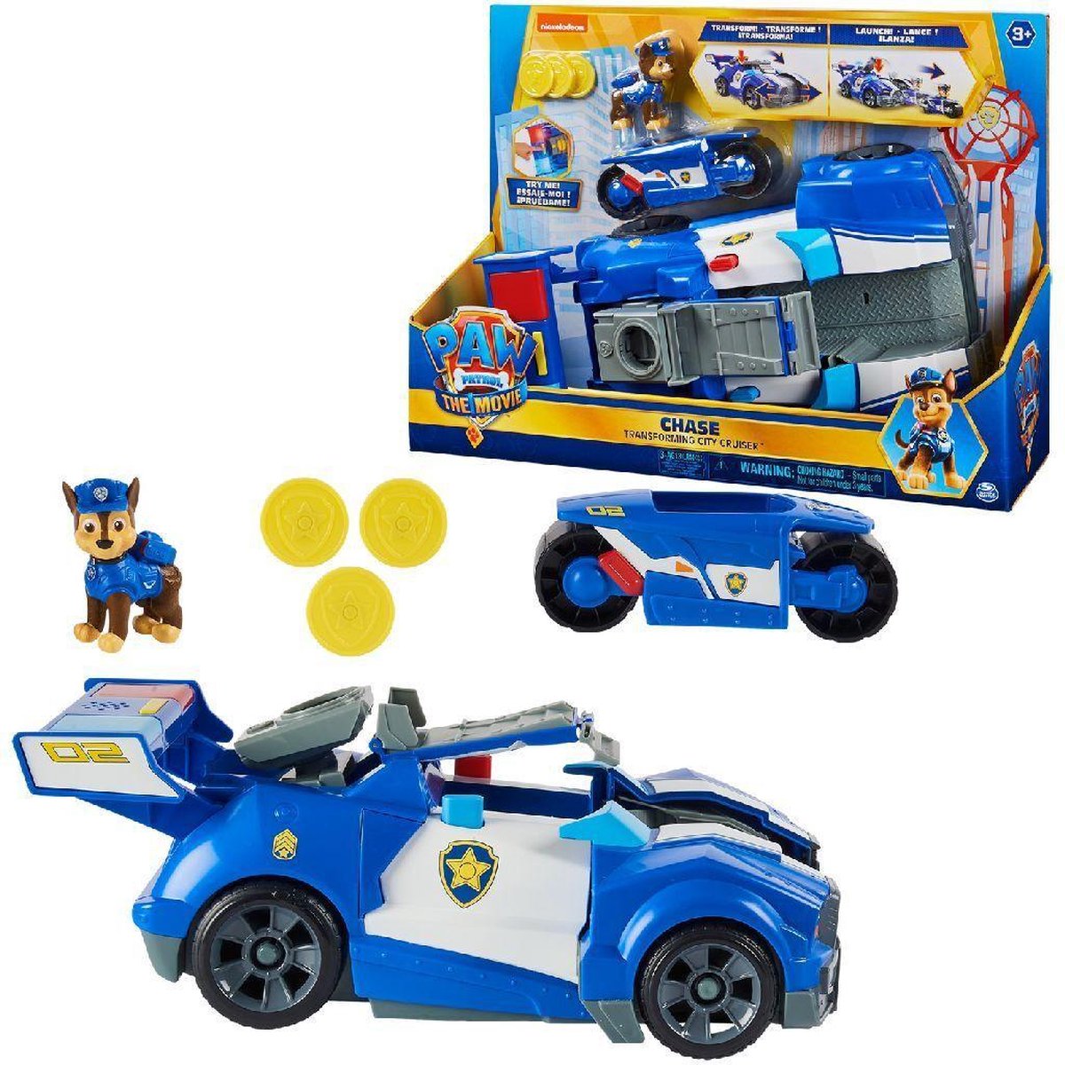 Paw Patrol Marcus véhicule transformable sonore transforming fire engine  Pat Patrouille Ruben Chase Zuma Stella Everest Tracker Ryder lot SOP77
