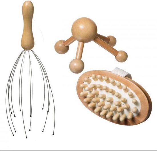 Massage set - 3 delig accessoires