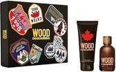 Dsquared² Wood pour Homme Giftset - 100 ml eau de toilette spray + 150 ml showergel - cadeauset voor heren