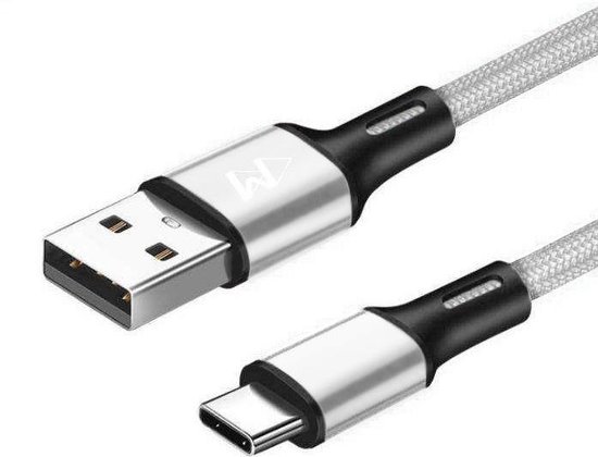 pen regering fundament USB-C Data- en Laadkabel - 2.4A Snellader Kabel - Fast en Quick Charge  Oplaadkabel -... | bol.com