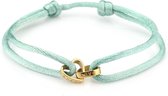 Michelle Bijoux armband twee hartjes goud touw Mint JE13589