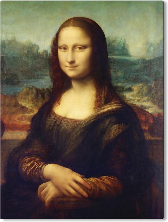 Canvas Schilderij Mona Lisa - Leonardo da Vinci - 70x100 cm