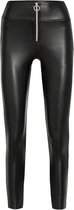 Legging Fantasie fashion | lederlook | zwart | YM