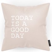 Sierkussen - Today Is A Good Day Buiten - Multicolor - 50 Cm X 50 Cm