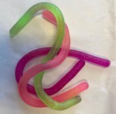 Monkey Noodles Glitter XL- Fidget Toys - Stretchy String - 3 stuks