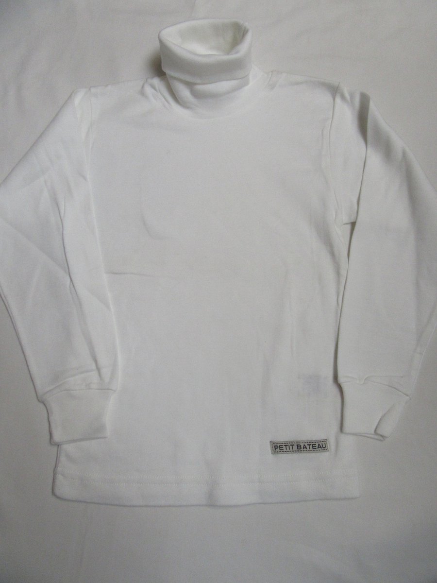 petit bateau , trui , coltrui , sous pull , wit , 6 jaar 114
