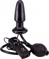 Expandable and Vibrating Butt Plug - Black