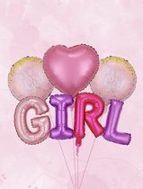 Baby meisje ballonnen - gender reveal party