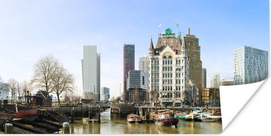 Poster Rotterdam - Boot - Haven - 80x40 cm