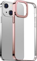 BASEUS Metallic Back Cover - iPhone 13 Hoesje - Rose Gold