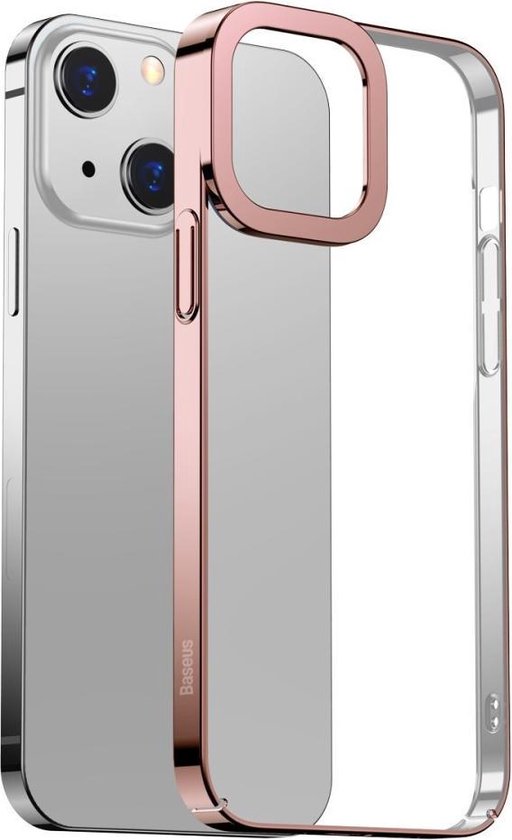 voordeel Tenen Geboorteplaats BASEUS Metallic Back Cover - iPhone 13 Hoesje - Rose Gold | bol.com