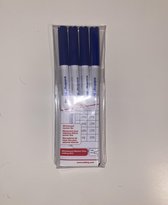 Edding Whiteboard Marker Fijn Blauw Uitwisbaar 1mm (4 stuks)