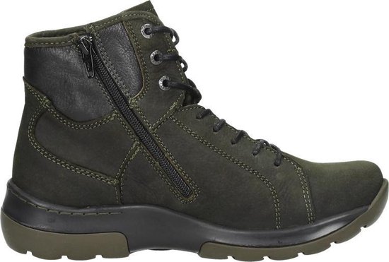 Wolky Ambient Veterschoenen Hoog - groen - Maat 37