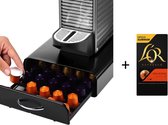 Roterende Capsulehouder - 40 Cups - Starbucks Cups Inbegrepen - Stijlvolle Cup Houder – 360° Draaibaar - Aluminium