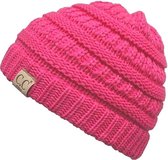 CC Beanie Kids - Gebreide Muts - 2/9 jaar - Candy Pink