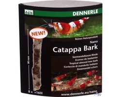 Dennerle Nano Catappa Barks | 8 stuks zeeamandelboomschors voor natuurlijk aquariumwater