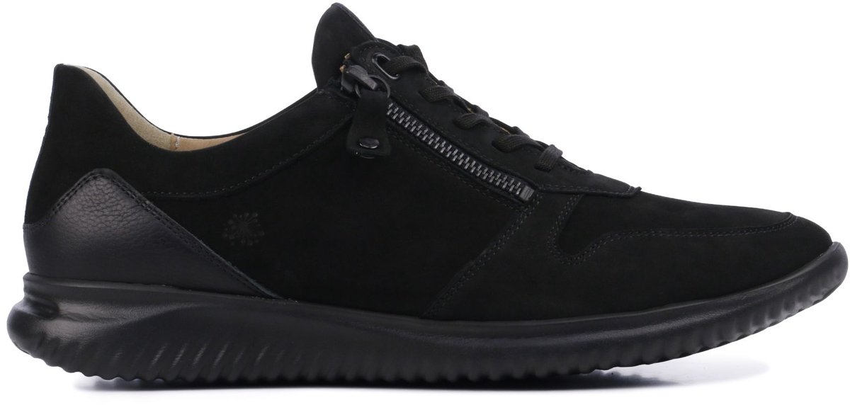Hartjes Sneakers Dames - Lage sneakers / Damesschoenen - Nubuck - 111262     -  Zwart - Maat 39