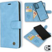 iPhone 13 Pro Max Casemania Hoesje Sky Blue - 2 in 1 Magnetic Book Case