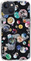 Casetastic Apple iPhone 13 Hoesje - Softcover Hoesje met Design - Cosmic Black Print