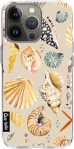 Casetastic Apple iPhone 13 Pro Hoesje - Softcover Hoesje met Design - Sea Shells Sand Print