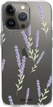 Casetastic Apple iPhone 13 Pro Hoesje - Softcover Hoesje met Design - Wonders of Lavender Print