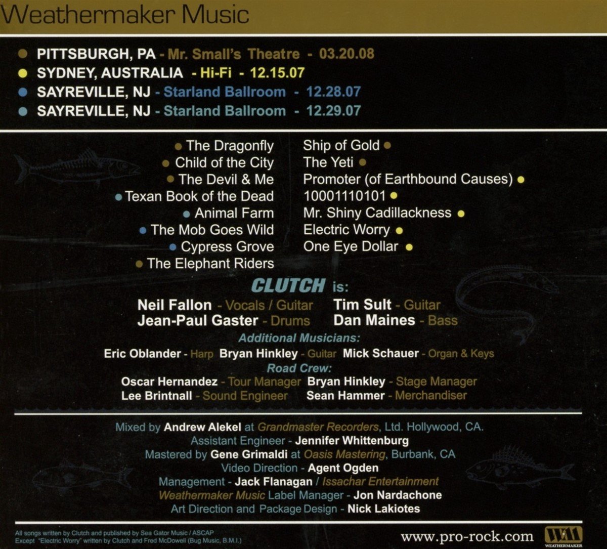 Clutch Full Fathom Five Audio Field Record (CD), Clutch CD (album