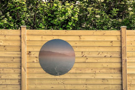 Garden Circle Amérique du Sud - Berg - Paysage - 90x90 cm - Affiche Ronde de Jardin - Extérieur