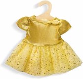 poppenkleding jurk goud 35-45 cm