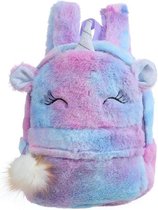 Unicorn Rugzak fluffy paars multi color (4-12 jaar)
