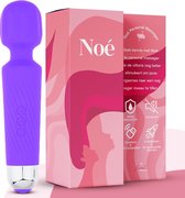 Essential Pleasure Noé - Magic Wand Vibrator - Massagestaaf met Clitoris Stimulator – Vibrators voor Vrouwen – Paars