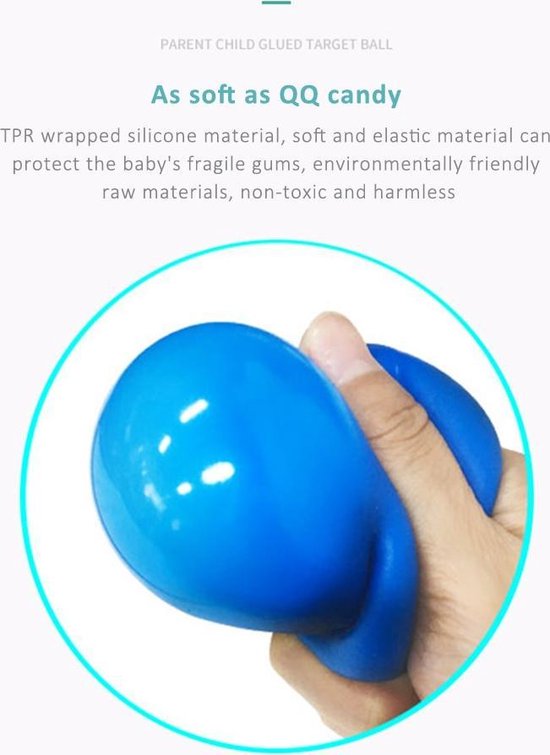 Thumbnail van een extra afbeelding van het spel Sticky Balls Fidget toys - Anti Stress bal - Glow in the dark – TikTok – Trend 2021 - 4 Balletjes!