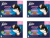 Felix - Kattenvoer - EDF junior mix selectie gelei - 12x85 gram per 4 verpakkingen